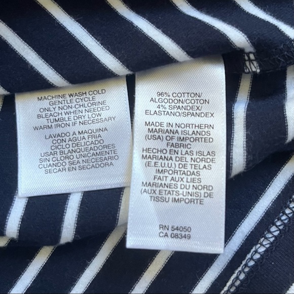 Jones New York Signature Striped Halter Top - Picture 6 of 7